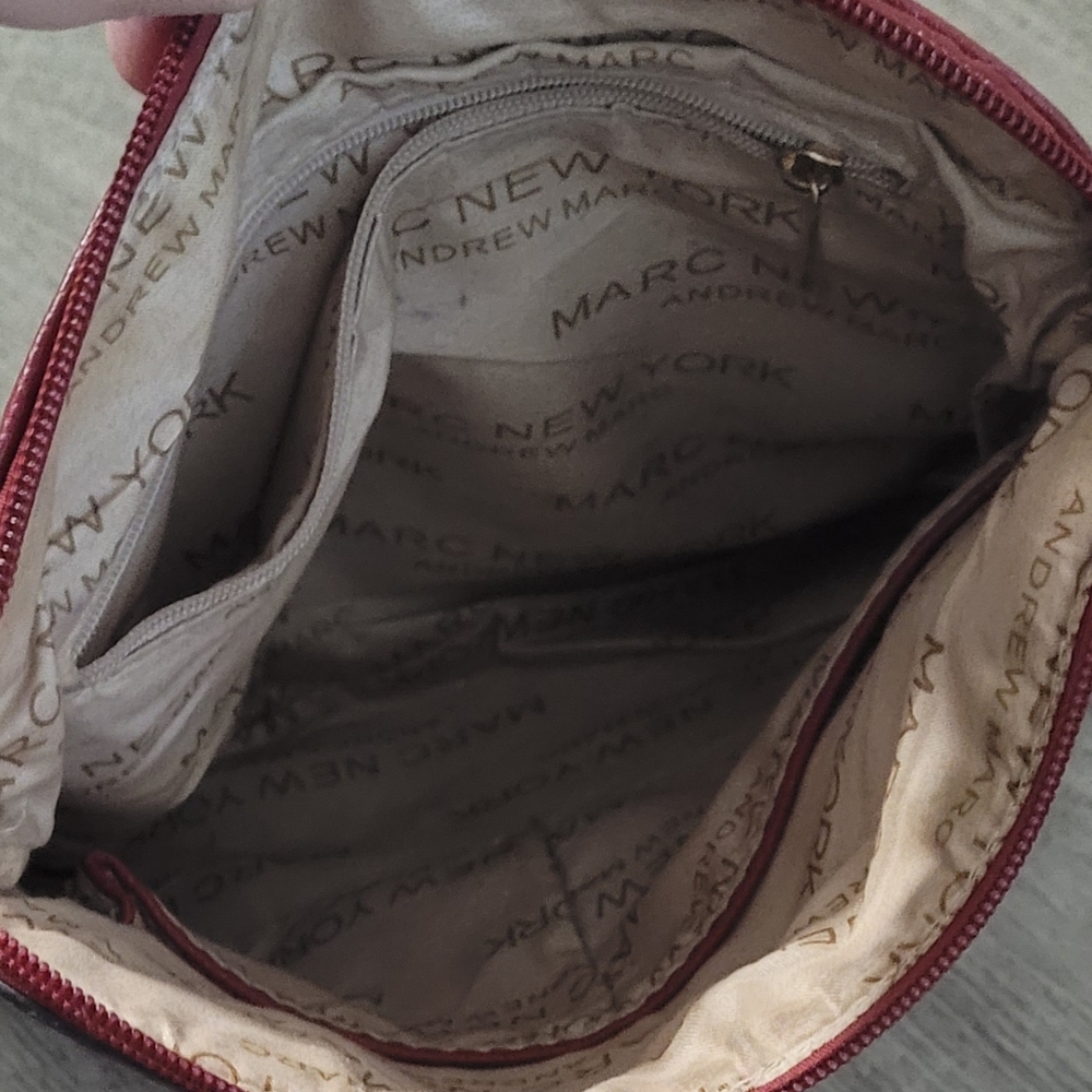 Burgundy Marc New York by Andrew Marc Crossbody Bag - Picture 2 of 3